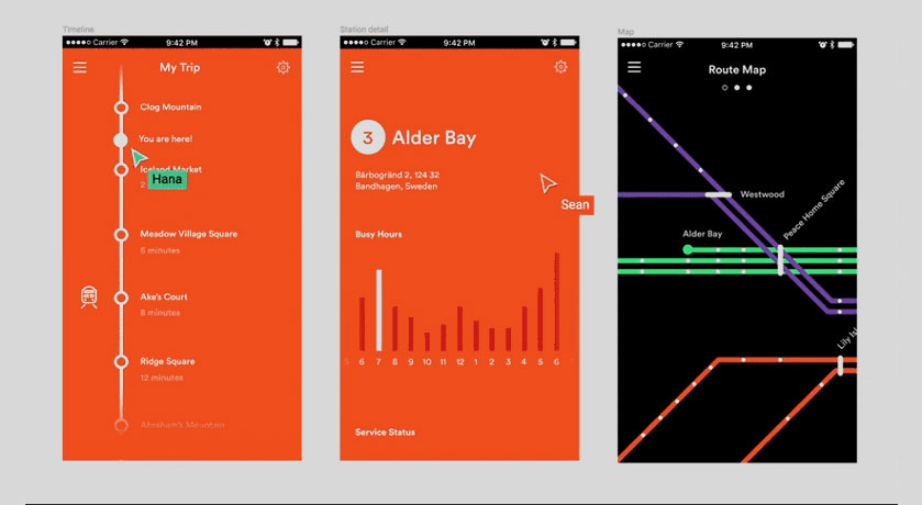 Интерфейс изменений в реальном времени - Figma